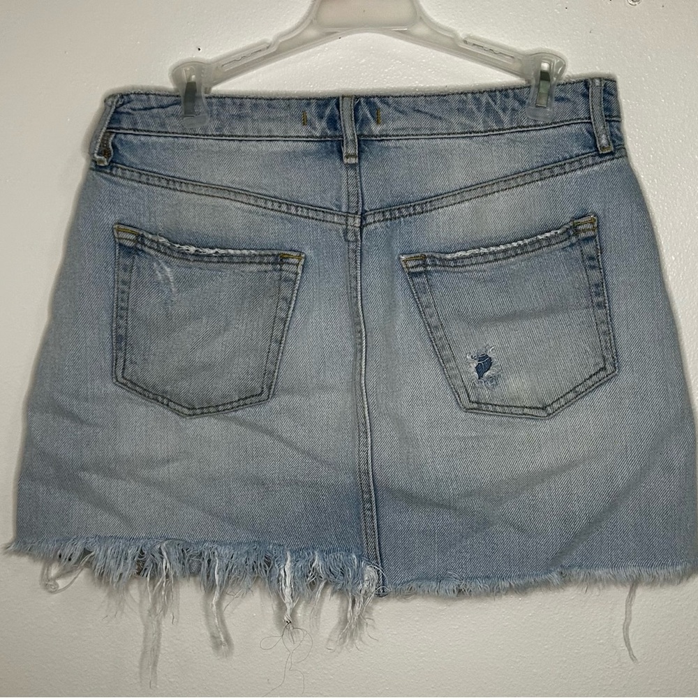 We The Free Button Fly denim skirt - Picture 3 of 5